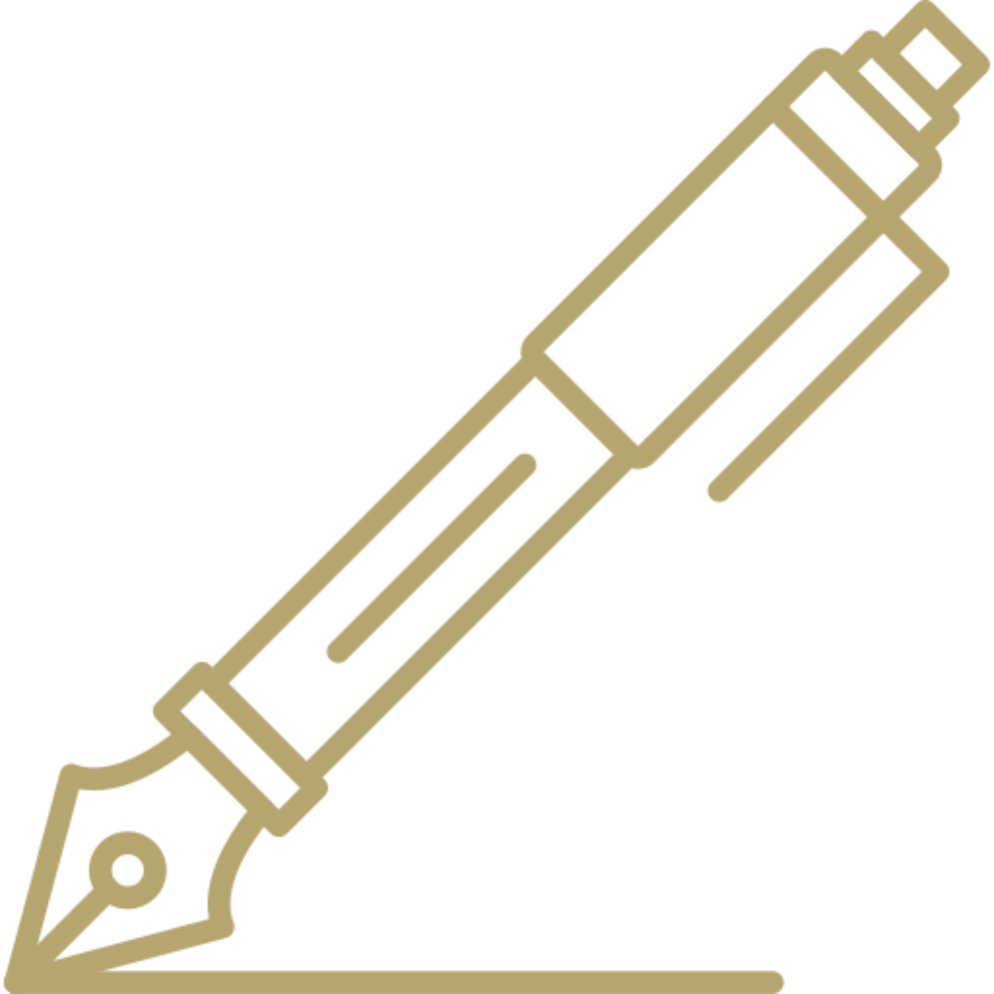Elegant gold fountain pen icon